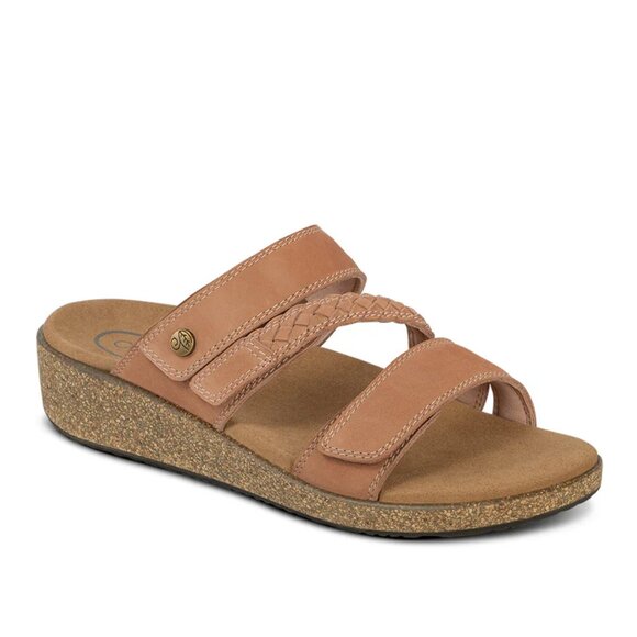 Orthofeet Carrie Slides Size 8.5 Medium NIB Tan - Picture 1 of 15